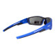 Окуляри захисні Global Vision Sly Blue Metallic (smoke), сірі лінзи в оправі синій металік