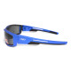 Окуляри захисні Global Vision Sly Blue Metallic (smoke), сірі лінзи в оправі синій металік