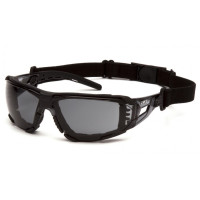 Окуляри захисні з ущільнювачем Pyramex Fyxate (gray) Super Anti-Fog H2MAX, сірі