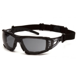 Окуляри захисні з ущільнювачем Pyramex Fyxate (gray) Super Anti-Fog H2MAX, сірі