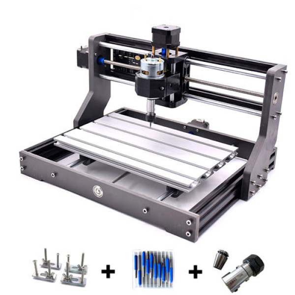 Станок фрезерний ЧПУ CNC 3018 Pro GRBL DIY цанговий патрон ER11 у комплекті
