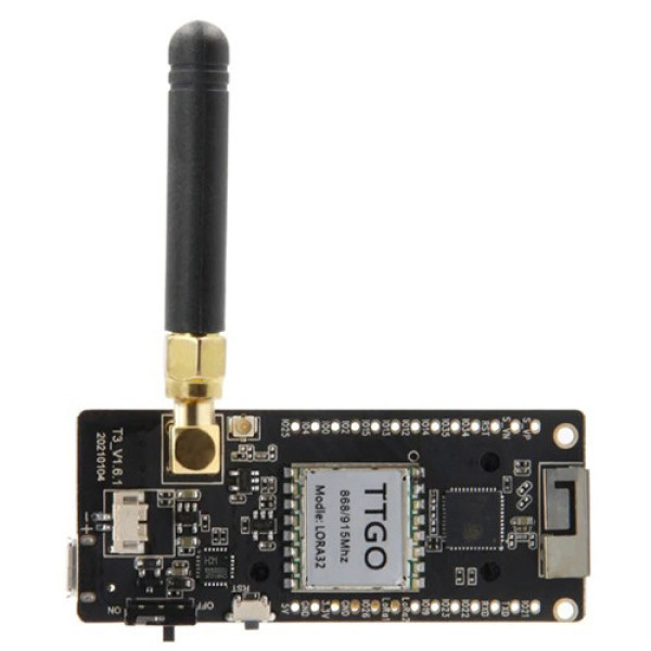 Плата розробника LILYGO TTGO LoRa32 T3 v1.6.1 ESP32 433МГц з OLED дисплеєм для IoT та Arduino