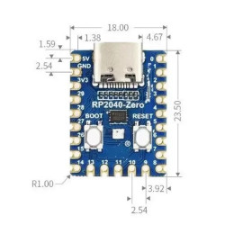 RP2040-Zero GPIO ARM Cortex-M0 плата розробника контролер для Arduino MicroPython