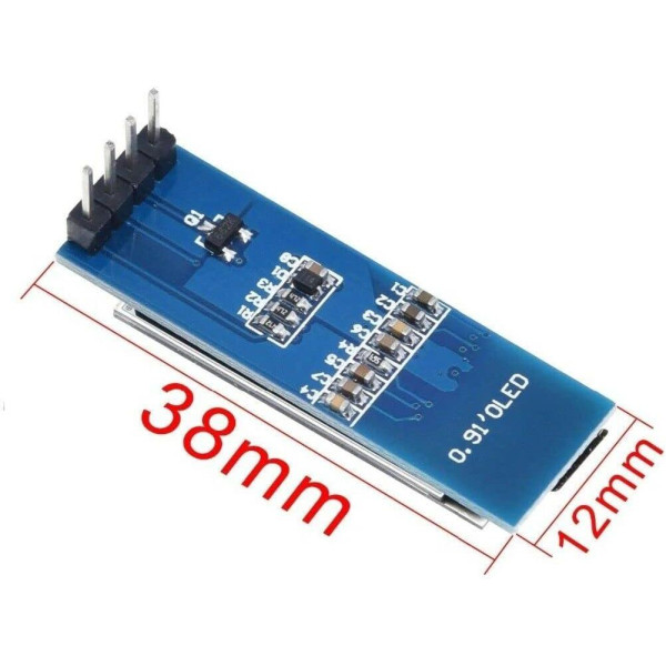 Дисплей OLED SSD1306 I2C 0.91" 128x32 графічний модуль для Arduino STM32 AVR