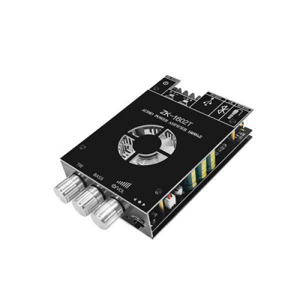 Аудіо підсилювач потужності звуку HiFi 2x160Вт Bluetooth 5.0 TD5182A, ZK-1602T