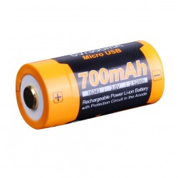 Акумулятор 16340 Fenix 700 UP mAh Li-ion micro usb зарядка 1 штука