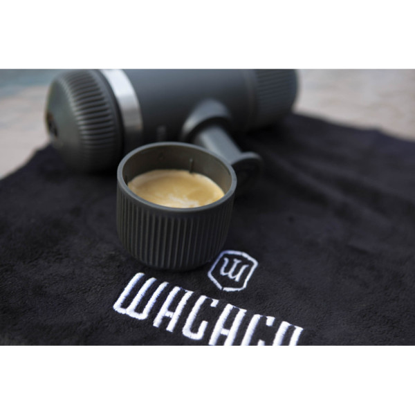 Портативна еспресо-кавоварка Wacaco Nanopresso сіра, механічна, для меленої кави