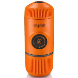 Портативна еспресо-кавоварка Wacaco Nanopresso помаранчева, механічна, для меленої кави