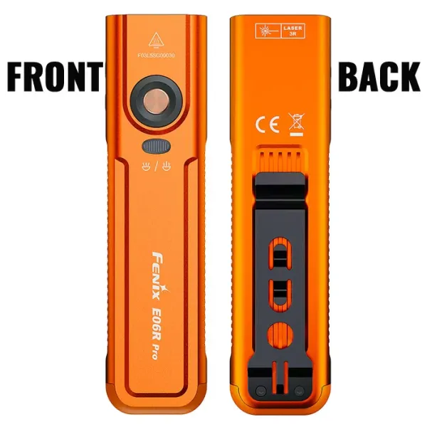 Ліхтар наключний Fenix E06R PRO, помаранчевий