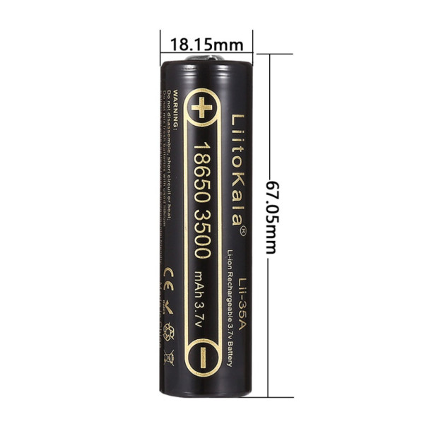Акумулятор LiitoKala Lii-35A-JT 18650 3500mah battery (Lii-35A-JT)