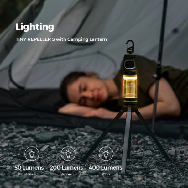 Фумігатор-ліхтар кемпінговий Flextail Tiny Repel S, блакитний (TRS4800-AZ-i)
