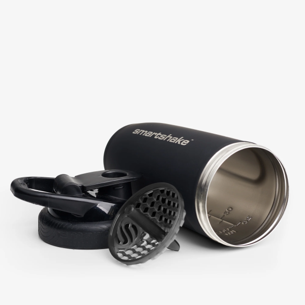 Шейкер (Shaker) Smartshake Reforce Stainless Steel (900 ml, black)